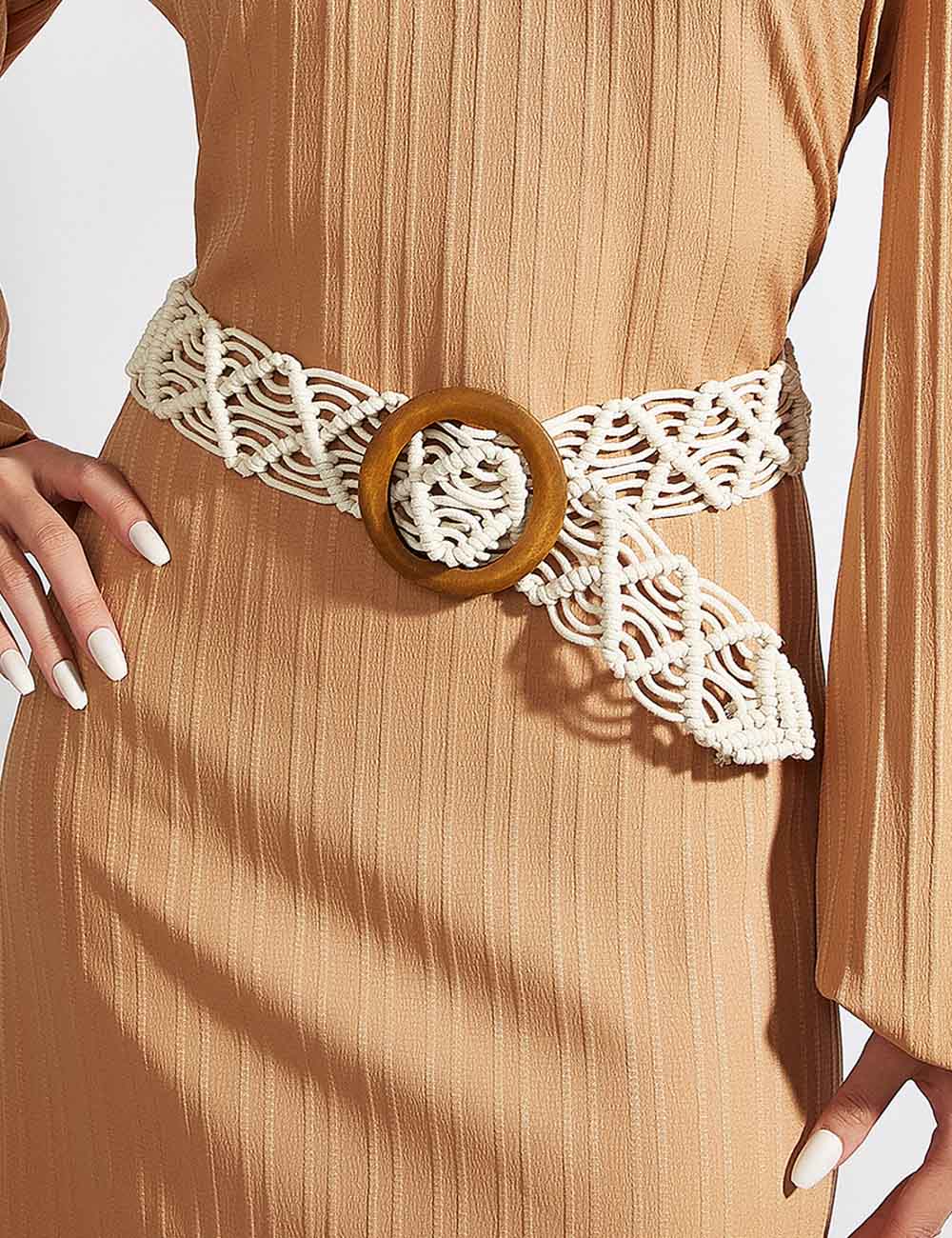 Bohemian Style Braid Woven Waist Dress Belt MK2LEEP6W6JBT39