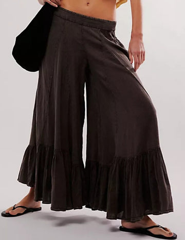 Flare Low Waist Wide Leg Pants DP25B838