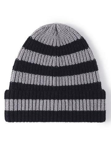 Stripe Contrast Color Knit Beanie DPKB3017