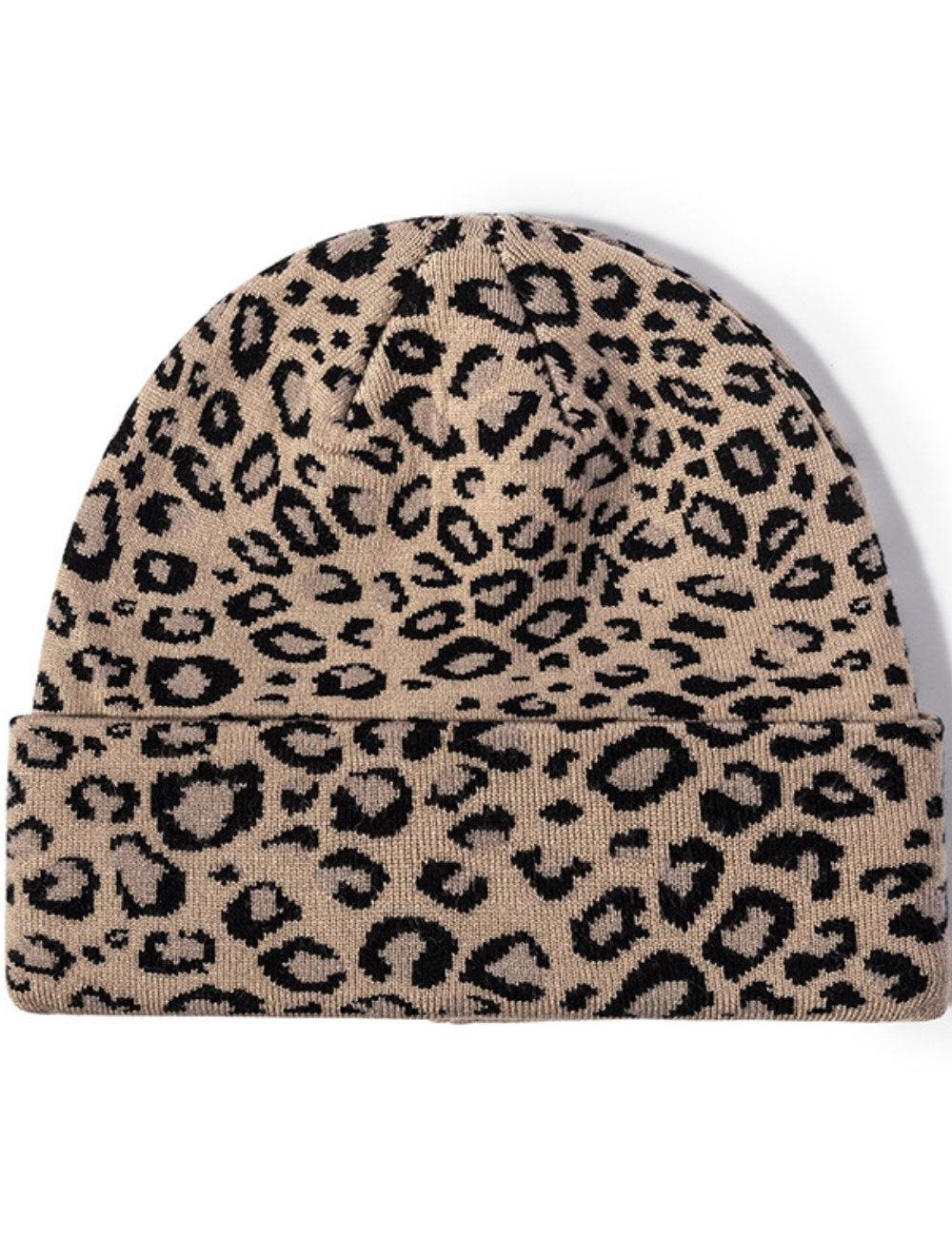 Leopard Print Outdoors Knit Beanie DPKB0201