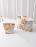 Colorful Embroidered Floral Cosmetic Bag - DippedShop Wholesale - #0931