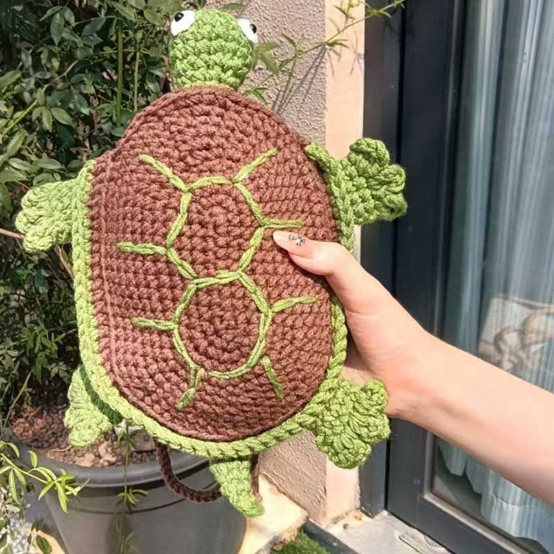 Cartoon Turtle Crochet Purse - DippedShop Wholesale - #9411