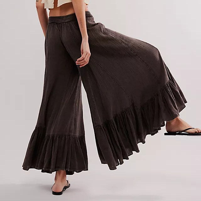 Flare Low Waist Wide Leg Pants DP25B838