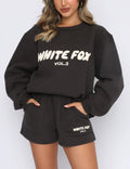 Letter Print Sweatshirt Set - DippedShop Wholesale - #6339