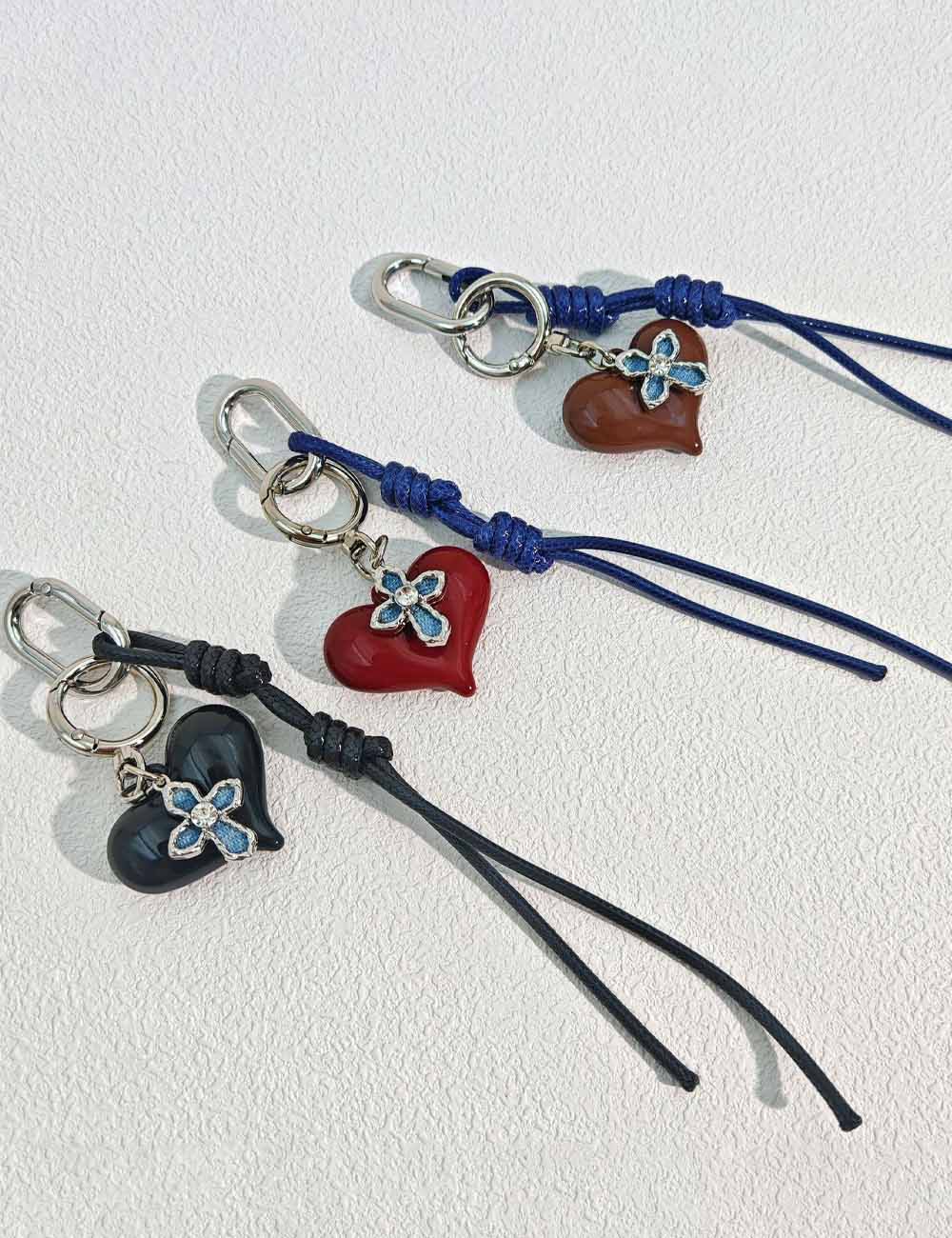 Heart Pendant Bag Charm - DippedShop Wholesale - #9235