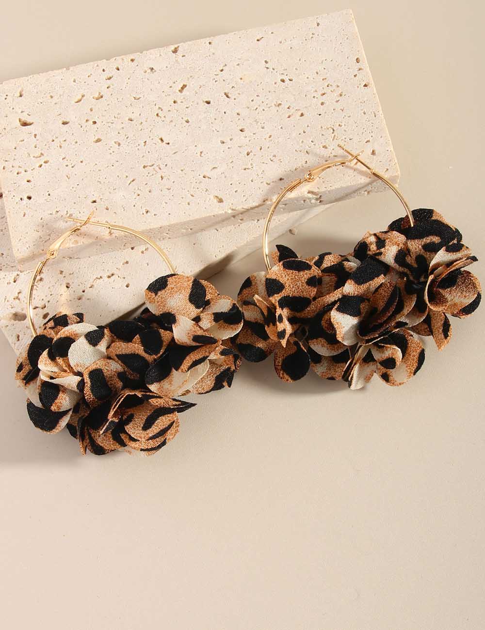 Vintage Leopard Hoop Earrings - DippedShop Wholesale - #2115