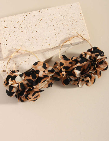 Vintage Leopard Hoop Earrings - DippedShop Wholesale - #2115
