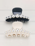 Vintage Big Pearl Acetate Hair Claw MK2PPM6W6HCP356