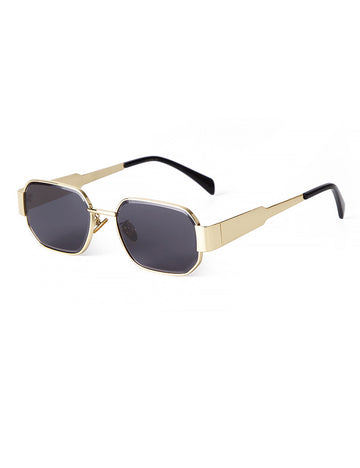 Retro Geometric Metal Frame Sunglasses DP25D970