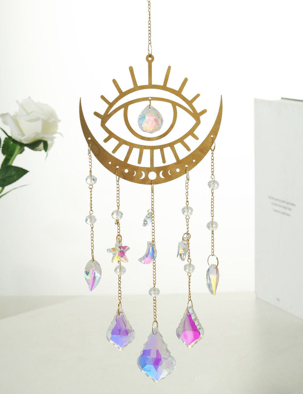 Vintage Gold Crystal Pendant - DippedShop Wholesale - #0611