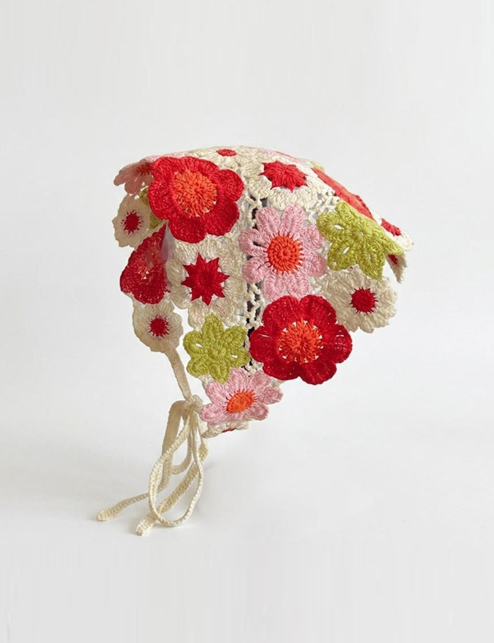 Boho Crochet Hair Bandana - DippedShop Wholesale - #5411