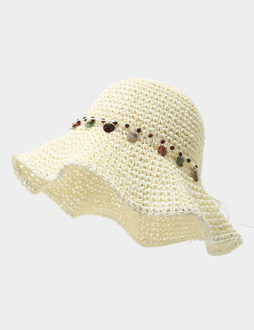 Boho Straw Sun Hat - DippedShop Wholesale - #4707