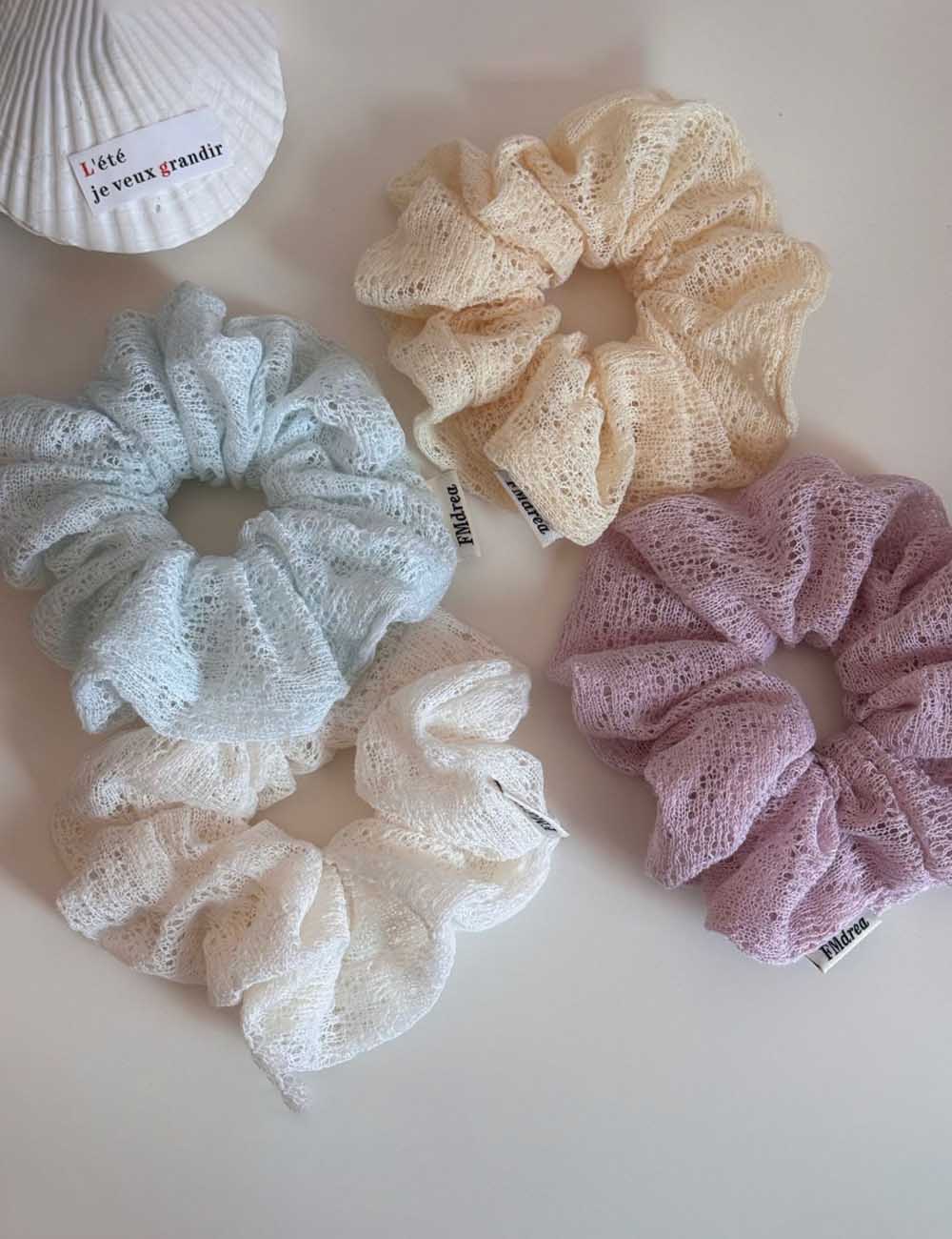 Lace Hollow Hair Scrunchie - DippedShop Wholesale - #0195
