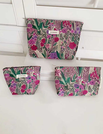 Large Capacity Floral Embroidery Cosmetic Bag MK2BW6W10BOB400
