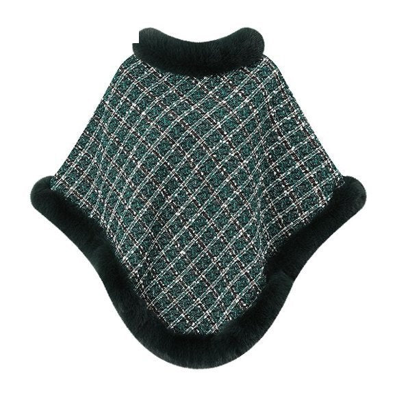 Faux Fur Poncho Cape - DippedShop Wholesale - #9283