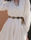 Bohemian Tassel Braided Woven Dress Waist Belt MK2LEEP6W6JBT27