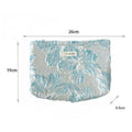 Trendy 3D-Flower Print Travel Toiletry Cosmetic Bag MK2BW6W10BOB397