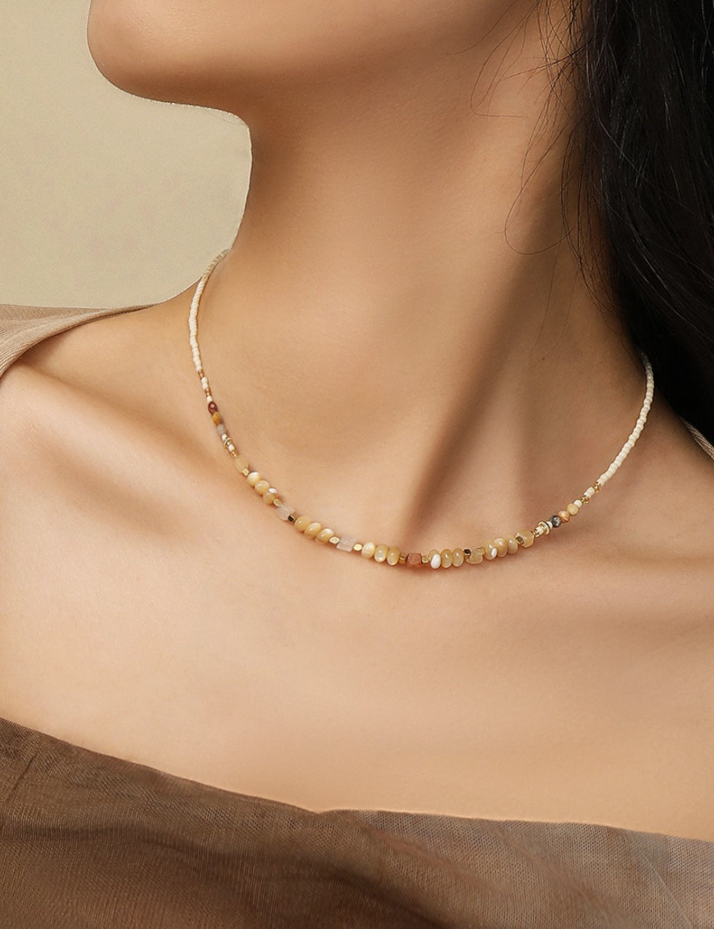 Bohemian Shell Choker Necklace - DippedShop Wholesale - #0835