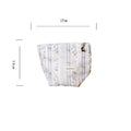 Lavender Floral Striped Portable Cosmetic Bag MK2BW6W10BOB419