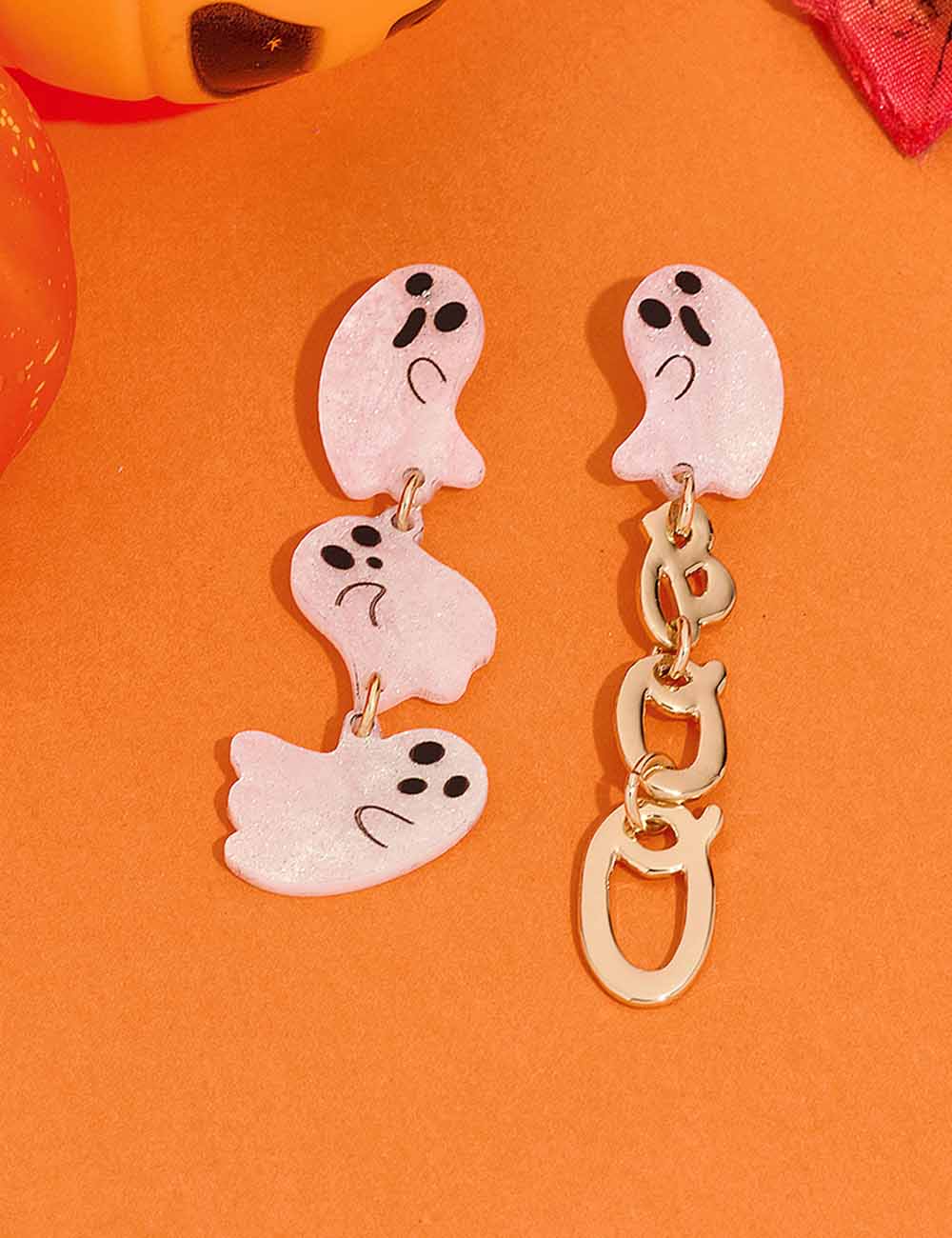 Halloween Acrylic Ghost Drop Dangle Earrings DP25G506