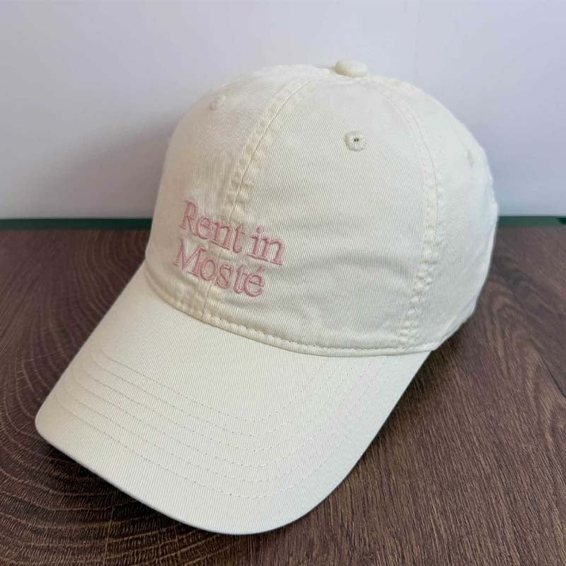 Vintage Washed Letter Embroidery Baseball Cap MK2BW6W6HAT79