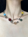 Handmade Beaded Chain Necklace - DippedShop Wholesale - #9699