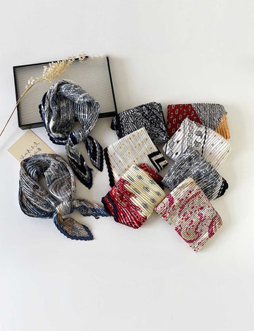 Vintage Pleated Scarf - DippedShop Wholesale - #5155