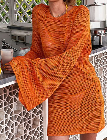 Loose Bat Sleeve Swim Cover Up - DippedShop Wholesale - #4051