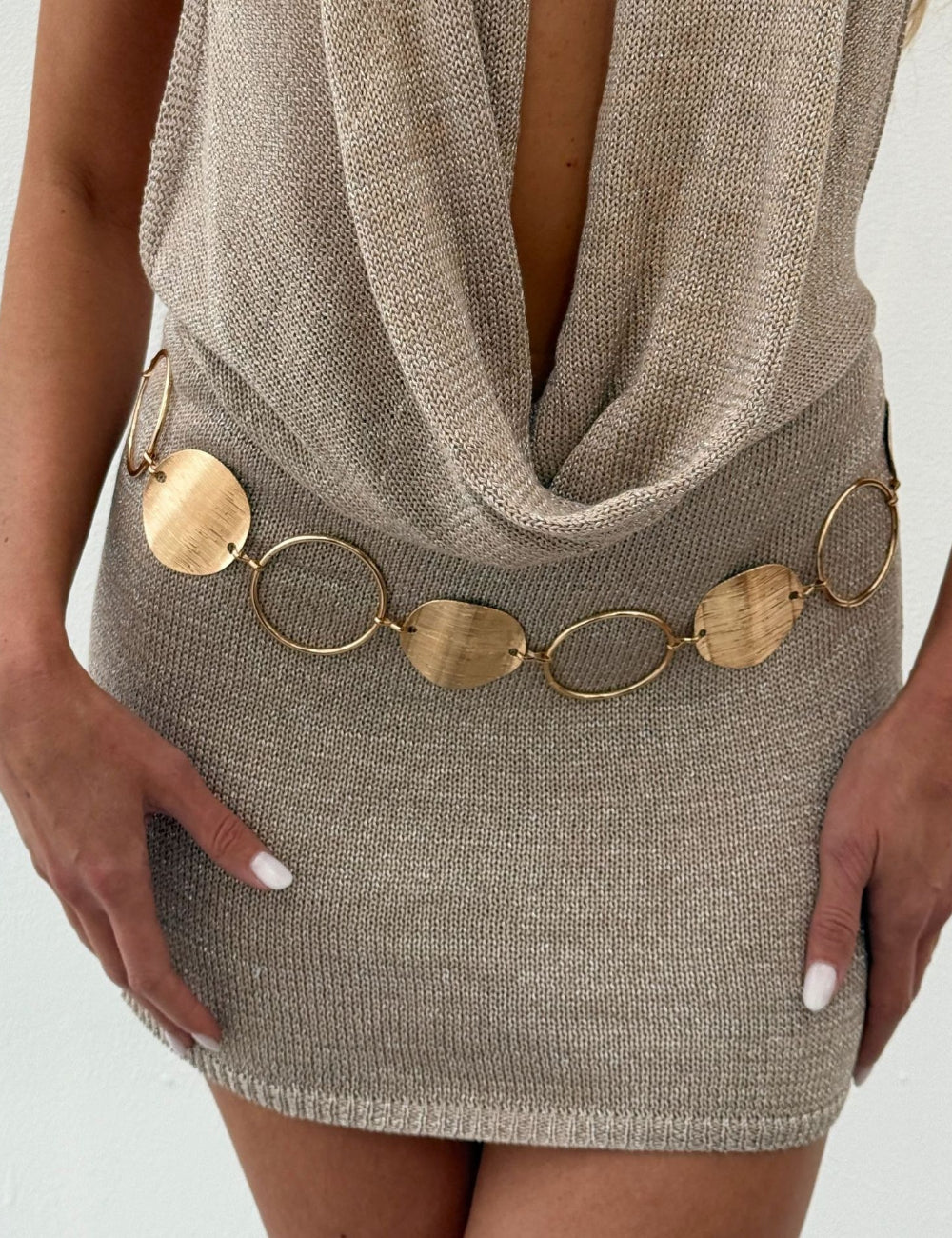 Minimalist Gold Plated Disc Wa - DippedShop Wholesale - #9731