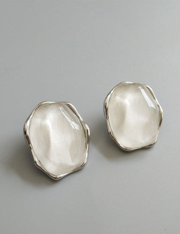Minimalist Irregular Stone Stud Earrings DP25F783