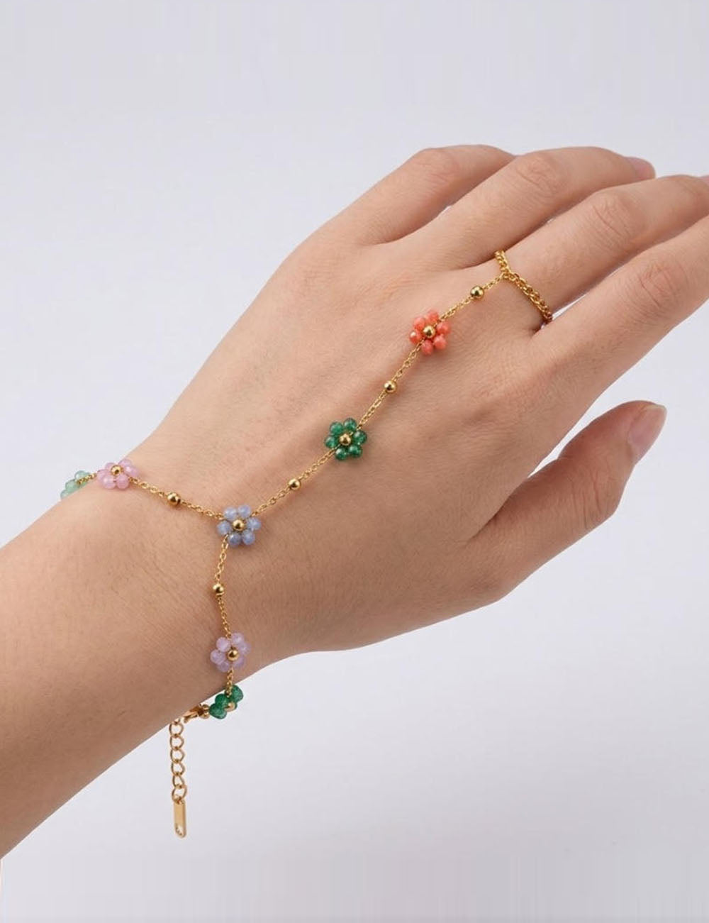 Colorful Beaded Flower Cherry - DippedShop Wholesale - #1171