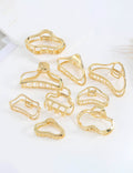 Minimalist Gold Plated Cloud Hair Claw MK2MBEP6W6HCP382