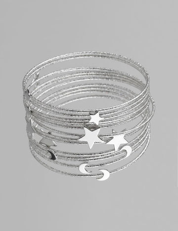 Trendy Star Moon Multi-Layered - DippedShop Wholesale - #3283