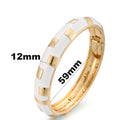 Gold Plated Enamel Bangle - DippedShop Wholesale - #7747