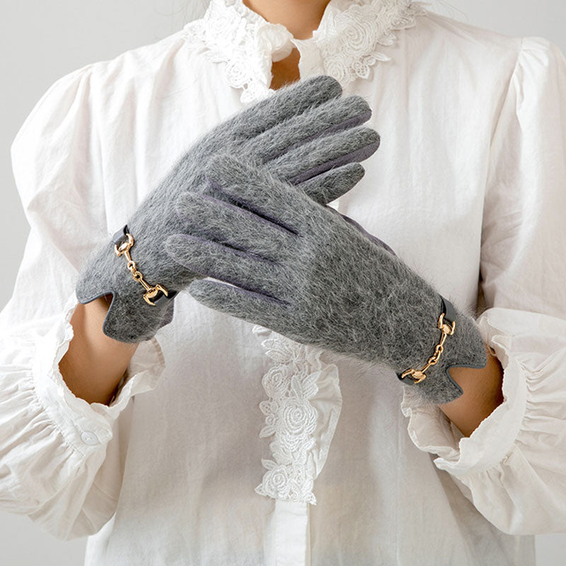 Fuzzy Plush Touch Screen Gloves - DippedShop Wholesale - #9139