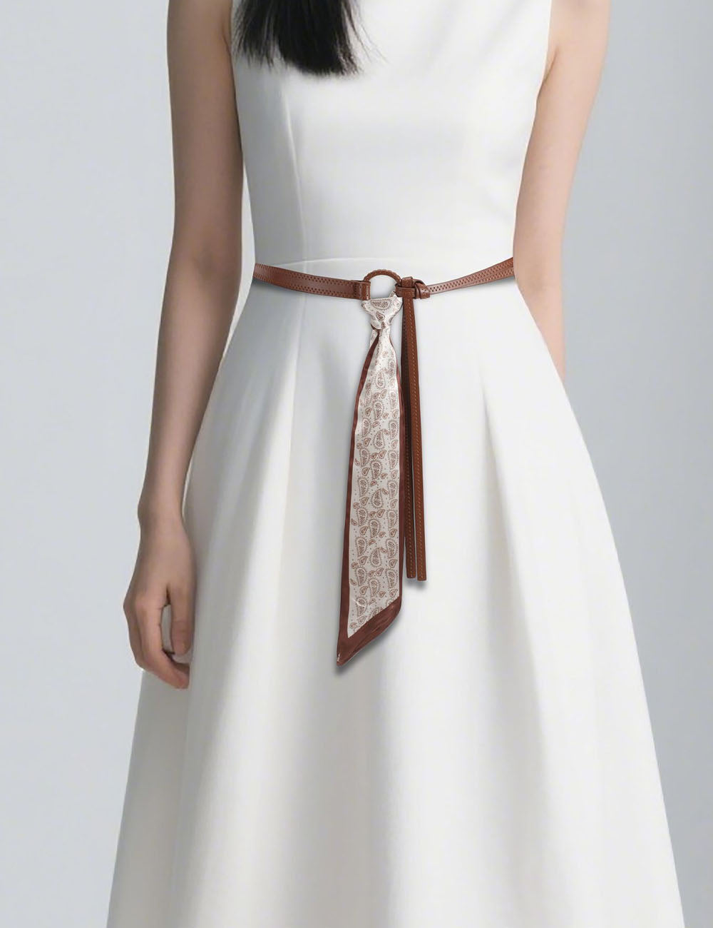 Punk Leather Paisley Belt - DippedShop Wholesale - #8467