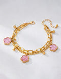 Trendy Gold Plated Four Leaf C - DippedShop Wholesale - #5235