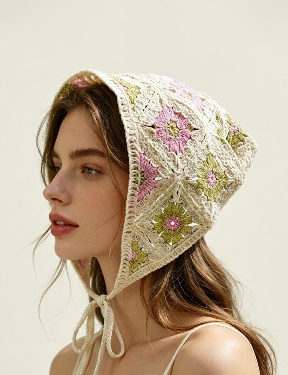 Vintage Floral Hair Bandana - DippedShop Wholesale - #4483
