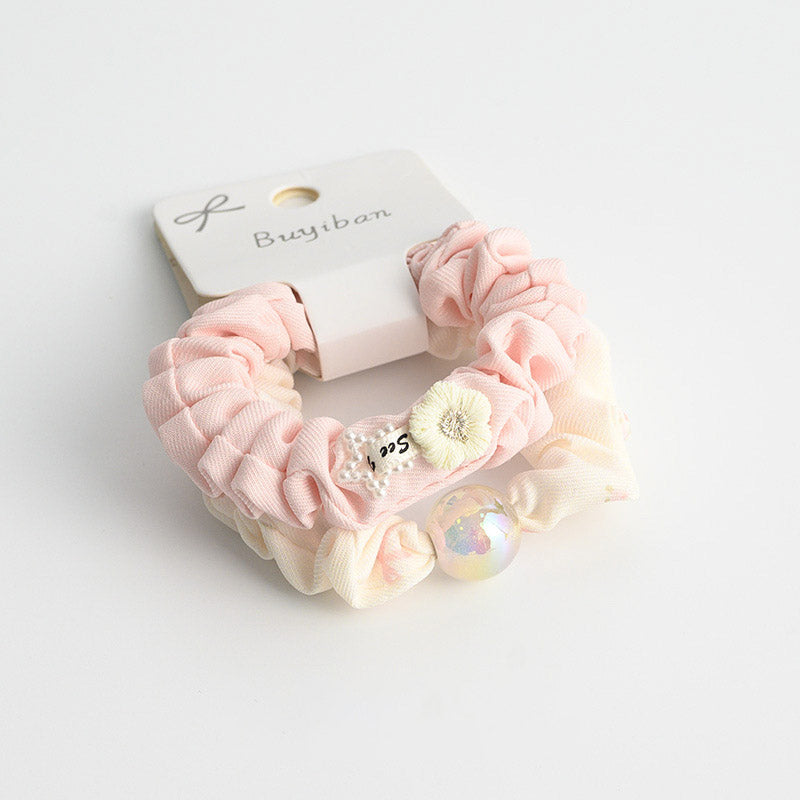 Flower Pearl Stretchy Hair Tie - DippedShop Wholesale - #3283