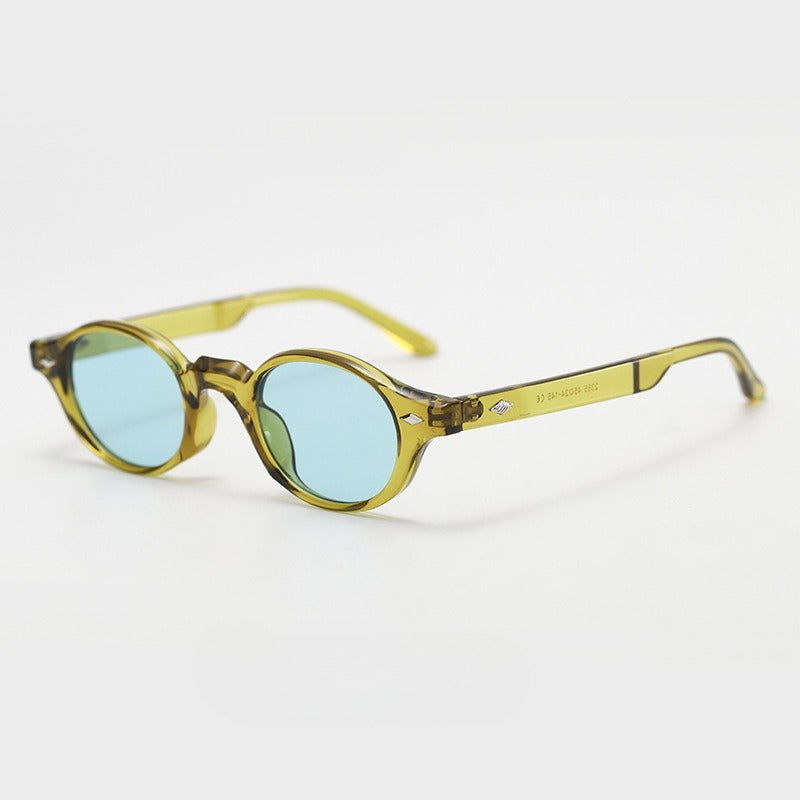 Retro Oval Frame Sunglasses - DippedShop Wholesale - #9603