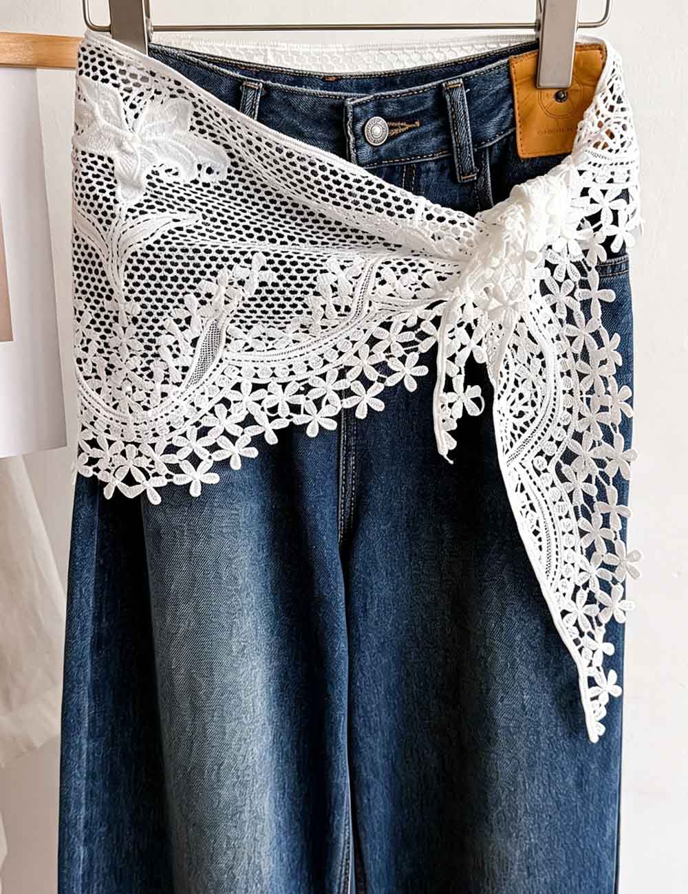 Floral Hollow Wrap Scarf - DippedShop Wholesale - #6499