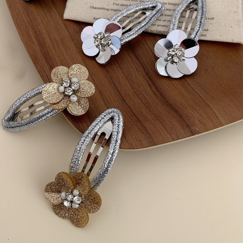 Sparkly Sequin Flower Clip - DippedShop Wholesale - #1827