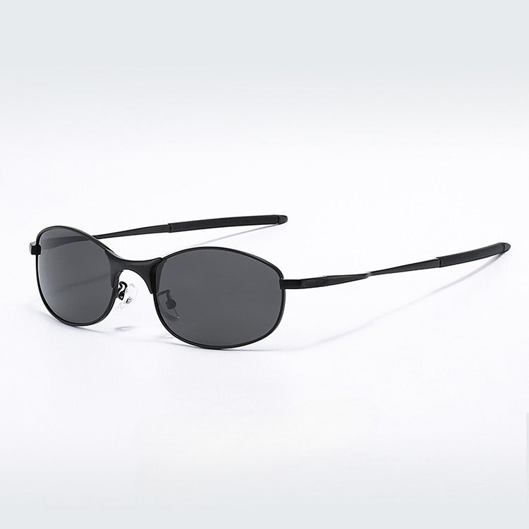 Polarized Metal Oval Sunglasses - DippedShop Wholesale - #1891