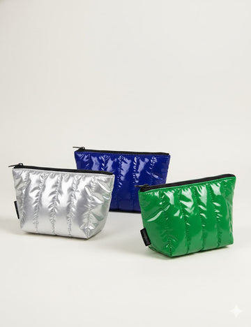 Simple Puffer Solid Color Cosmetic Bag DP25H562