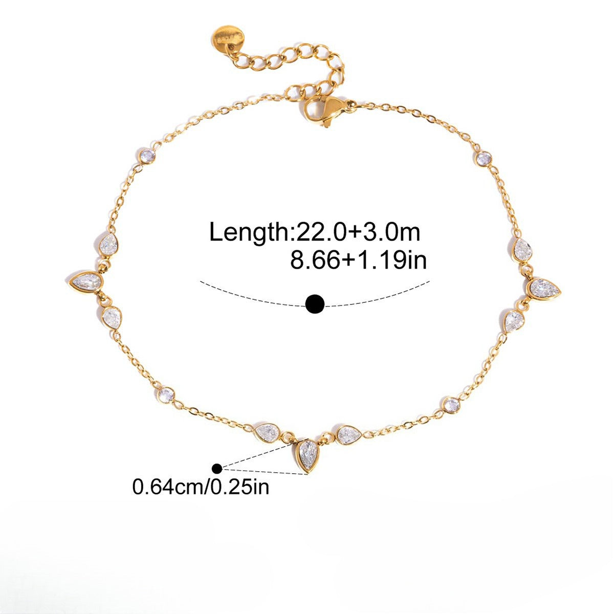 Minimalist Sparking Zirconia D - DippedShop Wholesale - #0307
