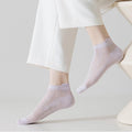 Solid Mesh Ankle Socks - DippedShop Wholesale - #9155