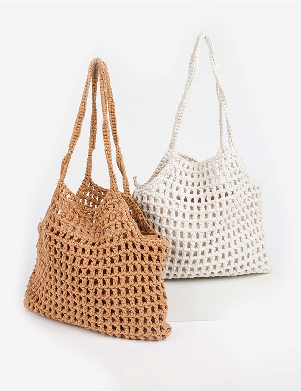 Boho Crochet Beach Bag - DippedShop Wholesale - #8211