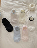 Bow Mesh Ankle Socks - DippedShop Wholesale - #4963