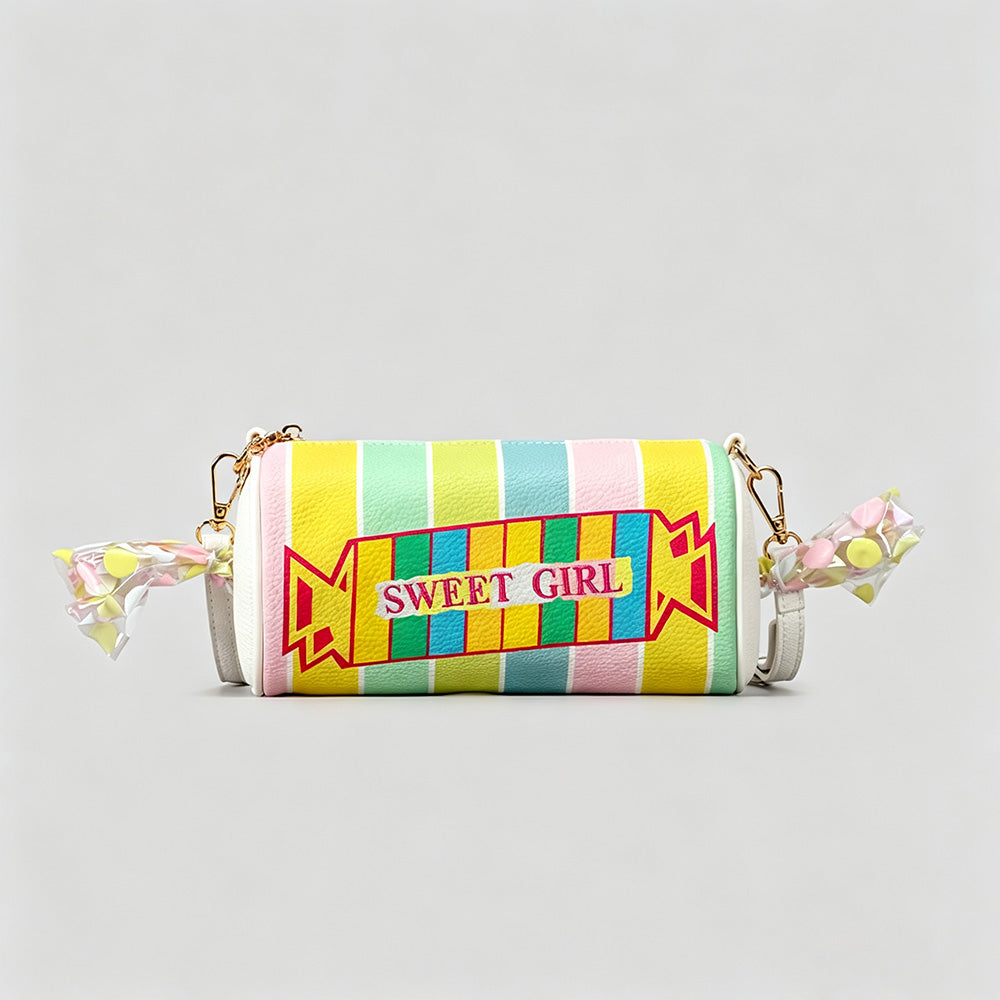 Unique Cartoon Candy Letter Print Crossbody Bag 6W10BBG2125