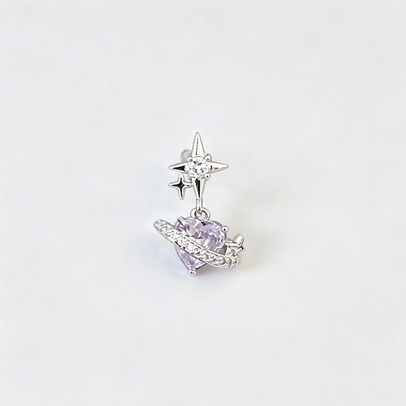 Wrap Heart Rhinestone Earrings - DippedShop Wholesale - #2739